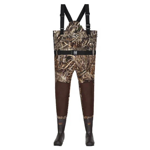 Men's Bootfoot Breathable Hunting Chest Wader With Knee Pad - Buy ...