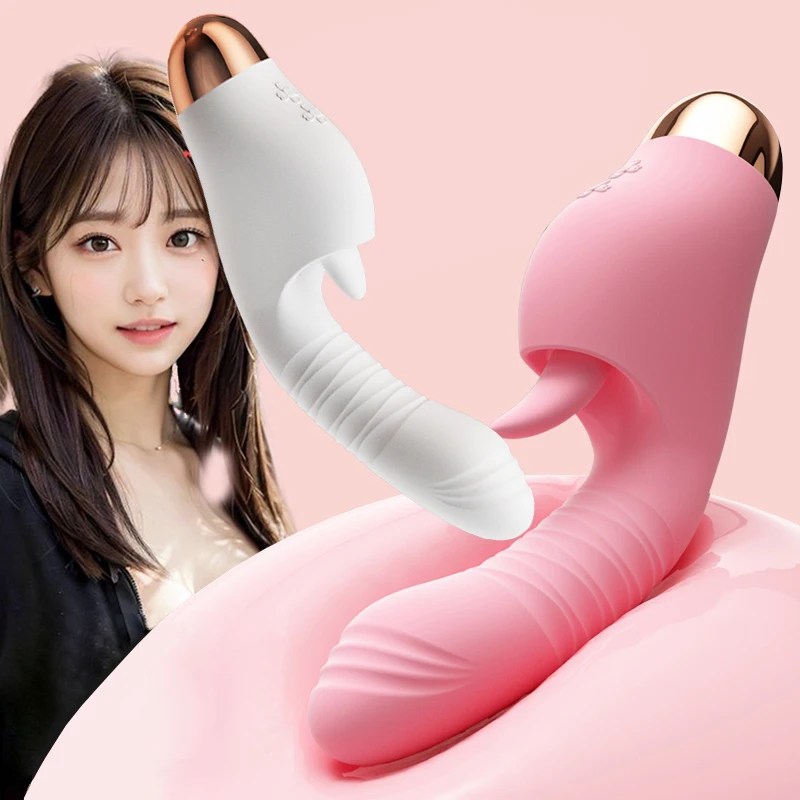 Female Pussy Clitoral Tongue Licking Vagina Vibrator Stimulation Sex Toy  Rotation Anal Vibrator for Women