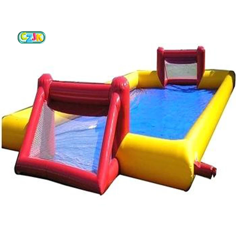 inflatable soap soccer field