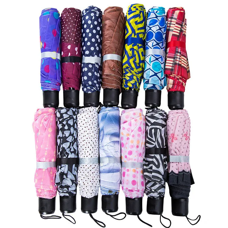 
Promotional cheap disposable folding umbrella with logo prints 