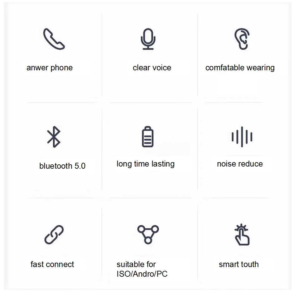 Twin wireless earphones BT 5.0 tws Q8l bluetooth earphones headphones i9s mini i7 bluetooth earbuds with charging box - ANKUX.COM