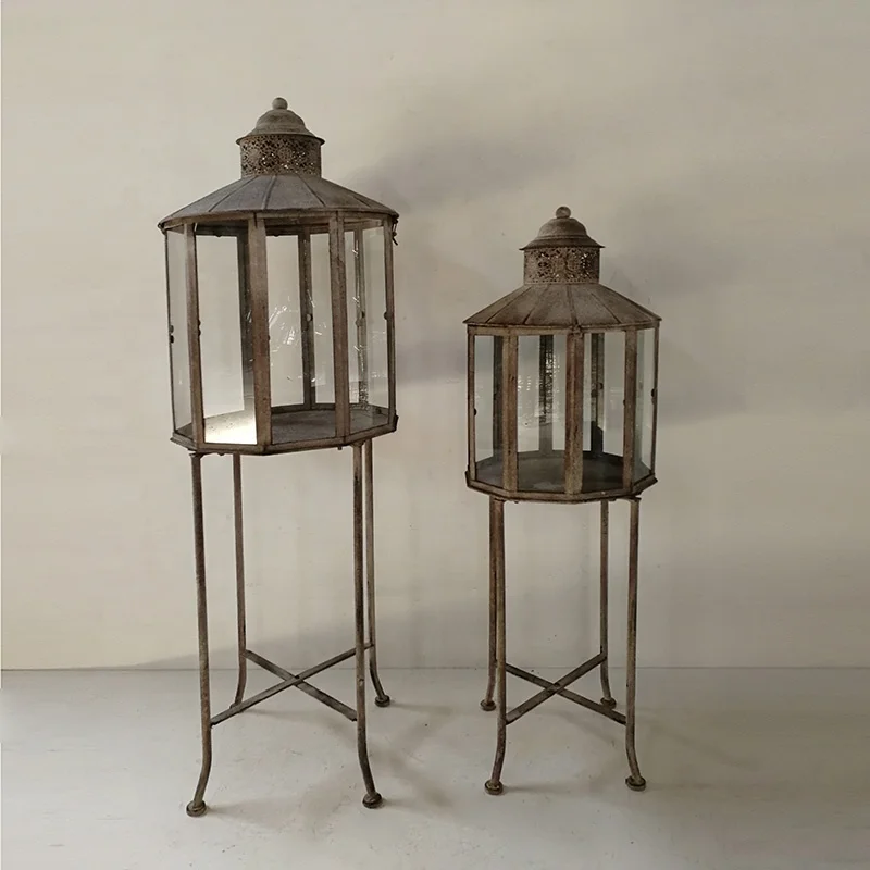 Garden Country Style Candle Holder Traditional Lantern Wholesale Metal
