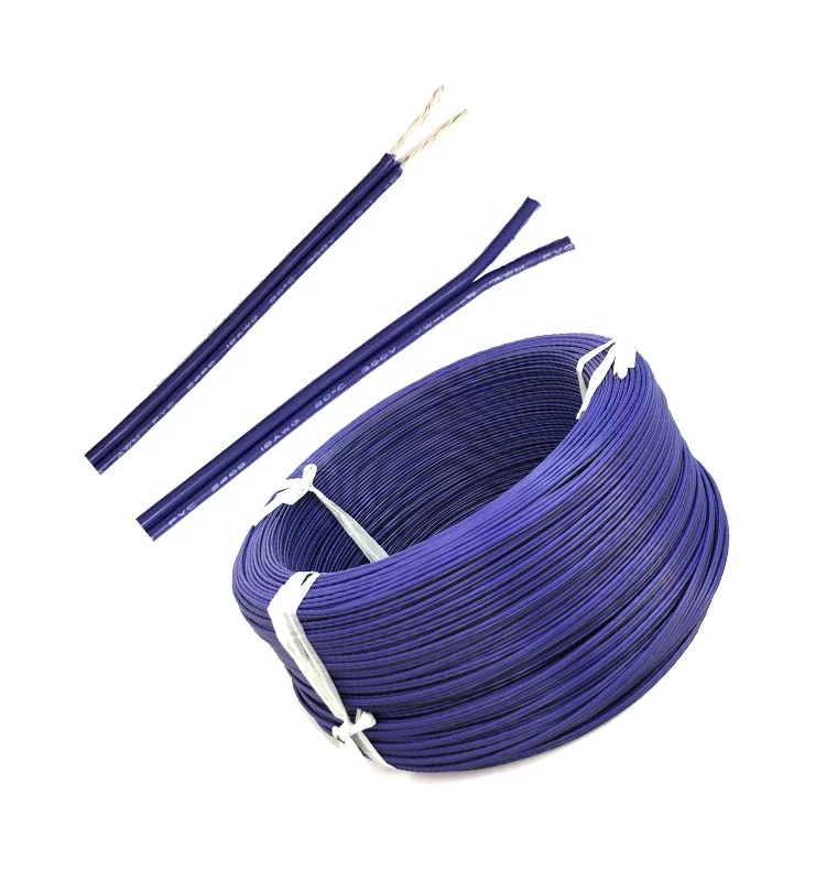 Purple PVC Insulated 20AWG 2 Pin flat LED lighting wire in roll - ANKUX.COM
