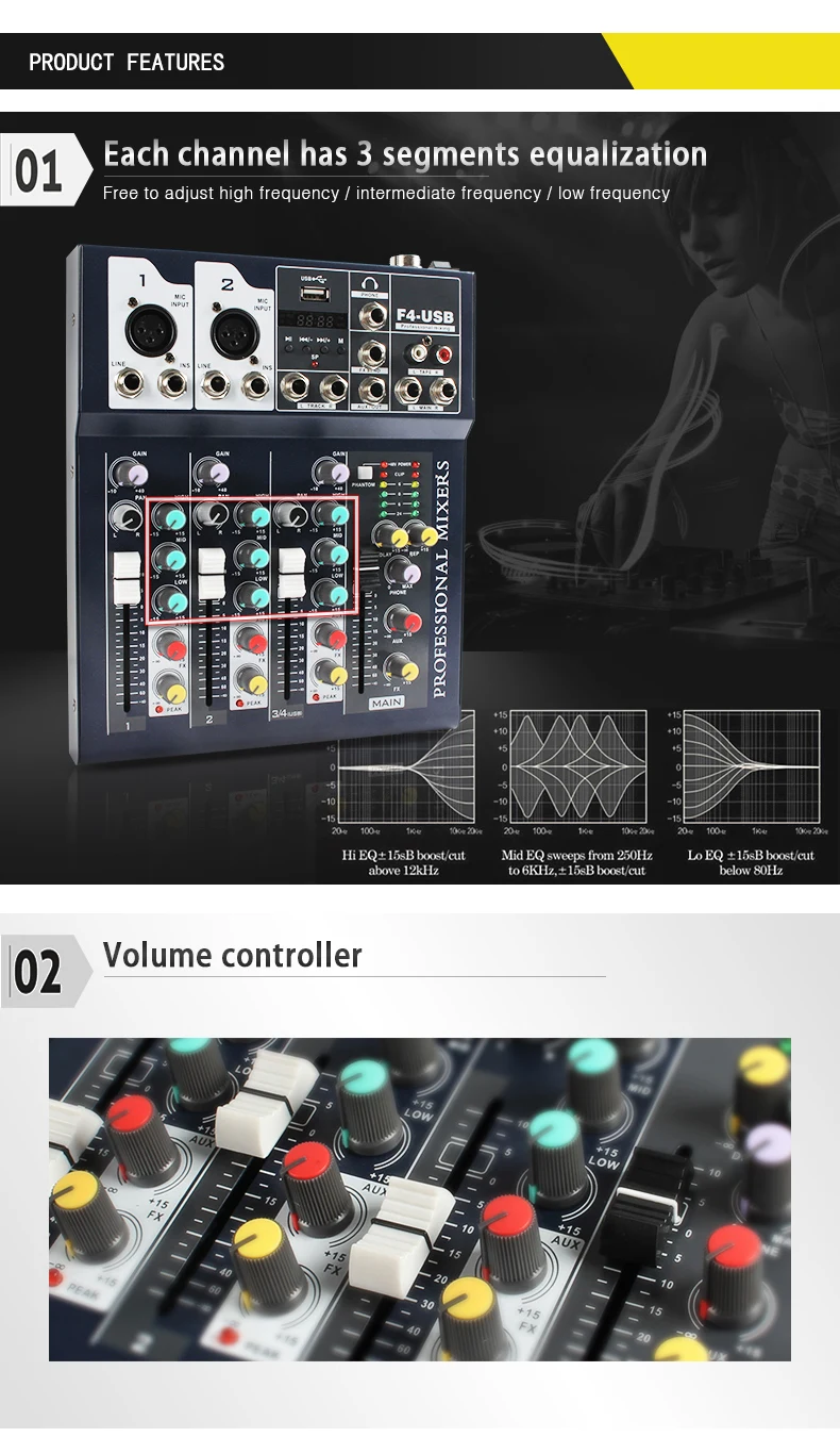 Wholesale Best Quality Professional Mini Audio Mixer With Studio Mixing Console Buy Mini Mixer