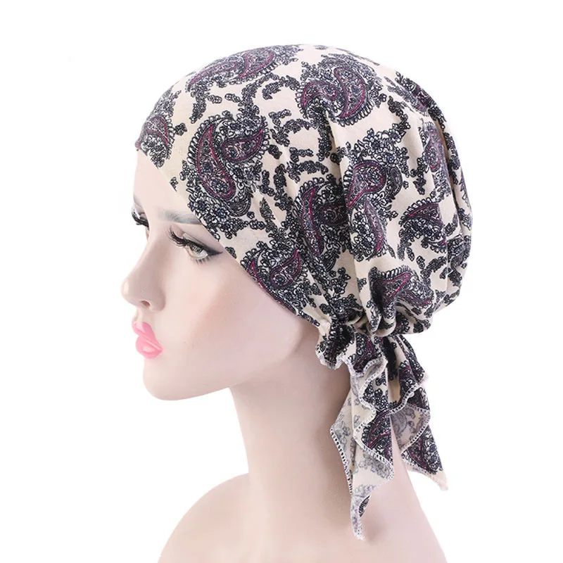 Women's Cotton Slouchy Beanie & Infinity Scarf Combo - Stretchy Headwrap For All Seasons
