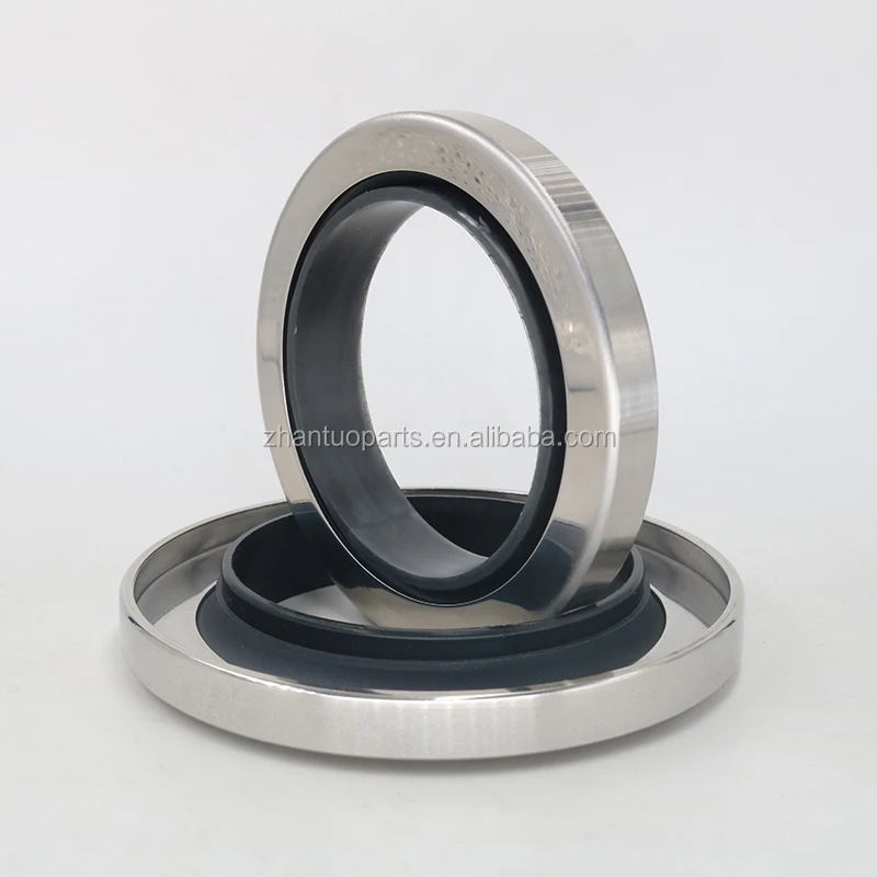 PTFE+304SS 50 * 60 * 62 * 65 * 68 * 70 * 72 * 75 * 80 * 85 * 6 * 8 * 10 * 12 * 15 Double Lips Air Compressor Shaft PTFE Stainless Steel Oil Seal (Double Lips 50 * 70 * 10