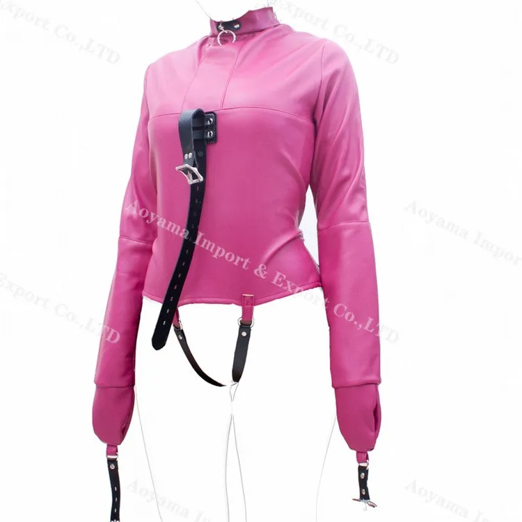 upper body bondage straitjacket women leather sexy