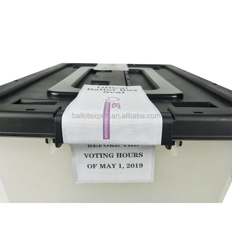 Custom Official Paper Ballot Box Seal Security Seal Buy Election