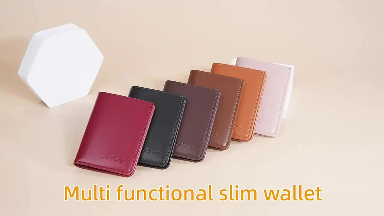 Wholesale Women's PU Leather Card Holder Wallets Anti-theft