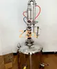 50L 100L 200L copper pot still distillation kit/ micro alcohol home moonshine column still for sale