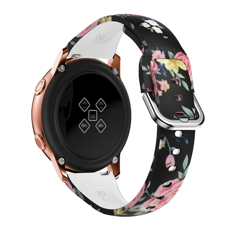 三星active2 表带豹硅胶表带 20毫米硅胶表带