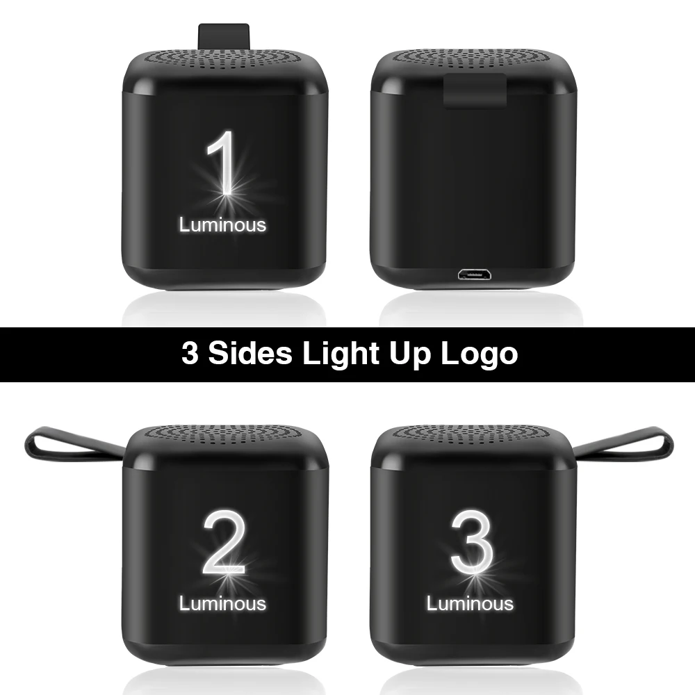 New 2020 Trending Product Pormo Gifts Items Led Lamp Speaker, Mini Wireless Speaker, Portable Bluetooth Speaker - ANKUX.COM