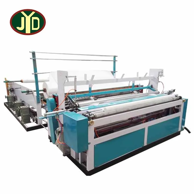 JYD China Supply Manufacturer TSFQ - 1600C Kraft Paper Jumbo Roll Slitter Rewind  Slitting Machine  Paper Core Cutting Machine 