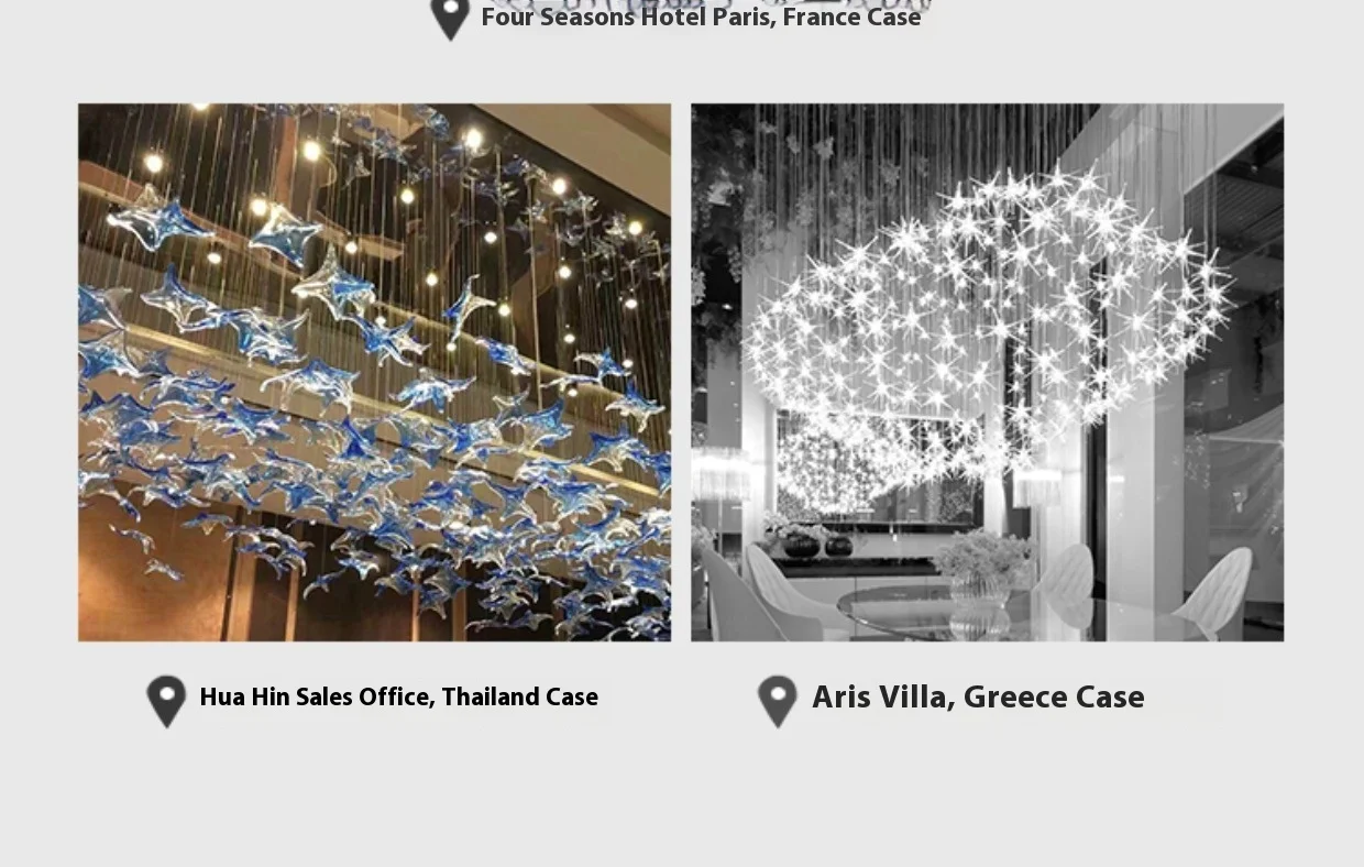 Chinese Style Duplex Stair Shape Flower Chandelier Hotel Dining Room Metal Villa Tea House Lotus Design for Living Room Middle details