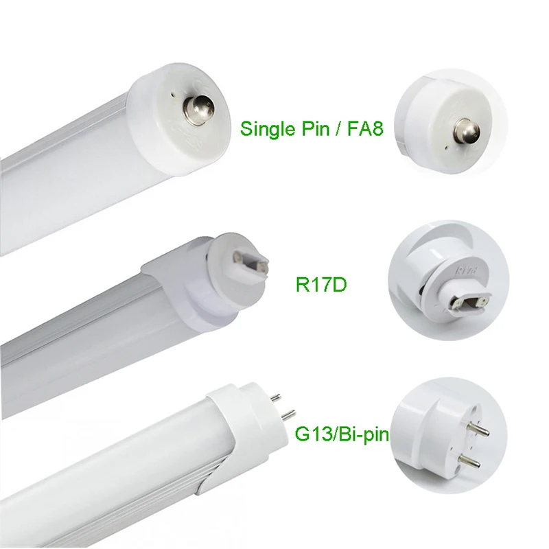 4ft led bulbs light 18w clear/milky Cover 1200mm t8 led tube for replace 48w Fluorescent lamp