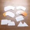 Promotion high quality baking tool flour bowel powder scraper food grade cake cream PP plastic scraper