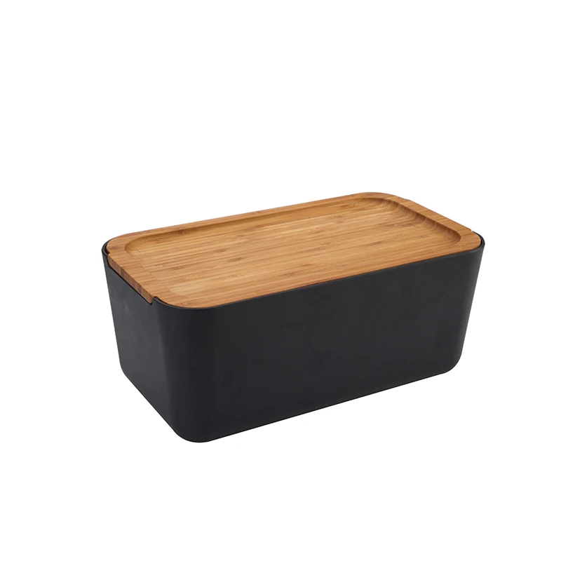 Biodegradable Bamboo Fiber Bread Box With Bamboo Lid Bread Box Large Buy Bread Box,Bamboo