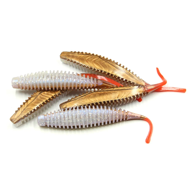 Selco Vivid Natural Fish Shape Fork Tail Wrapped Lead Fish Lure Soft