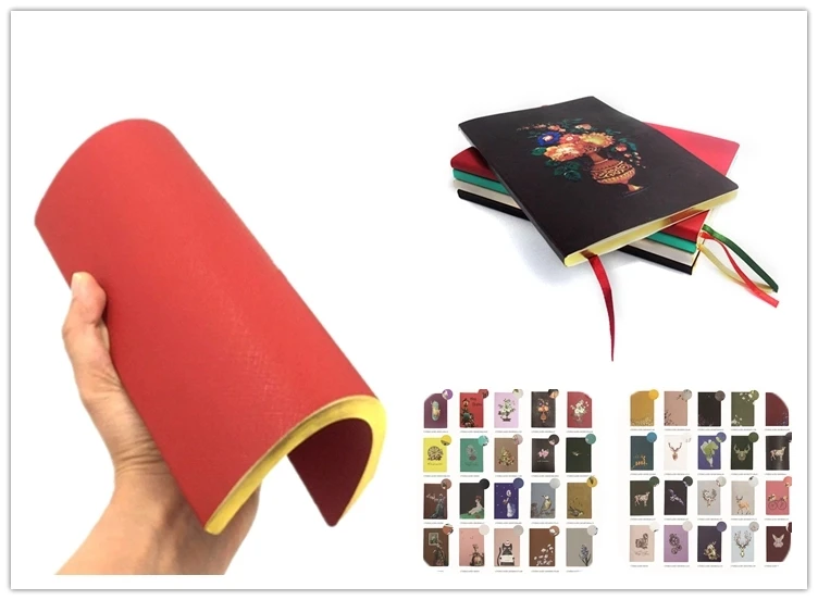 product-Dezheng-Custom Colorful PU Leather Book Flip Cover Soft Cover Printing Wholesale Business Pl-1