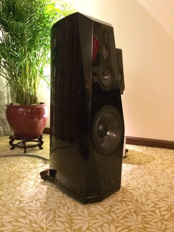 M-003 8 12 inch loudspeaker AC300 Woofer Midrange AC165/DC50SC Tweeter G2 aluminum ribbon 3way3unit piano lacquer - ANKUX.COM