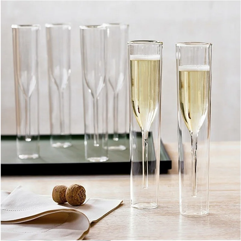Borosilicate Glass Double Wall Insulated Champagne Flute Buy
