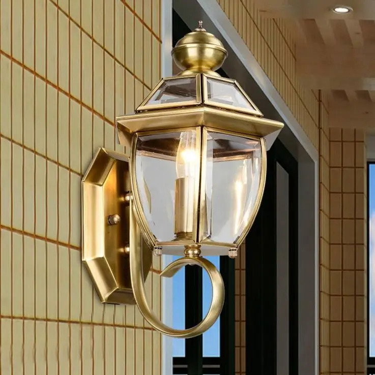 American Style Farmhouse Outdoor Wall Light  1-Light 60 Watts Exterior Wall Lantern Light