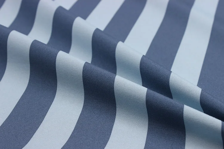 China Factory Supply Twill Peachskin Fabric Stripe Print Fabric For Home Textilet