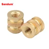 Closed end brass inserts threaded for injection molded inserts nut m8