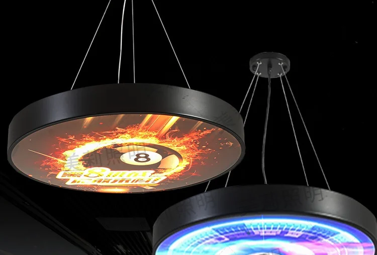 product pool hall chandelier e sports club gym decoration lights bar arcade custom starry sky pattern atmosphere lights energy efficient-2