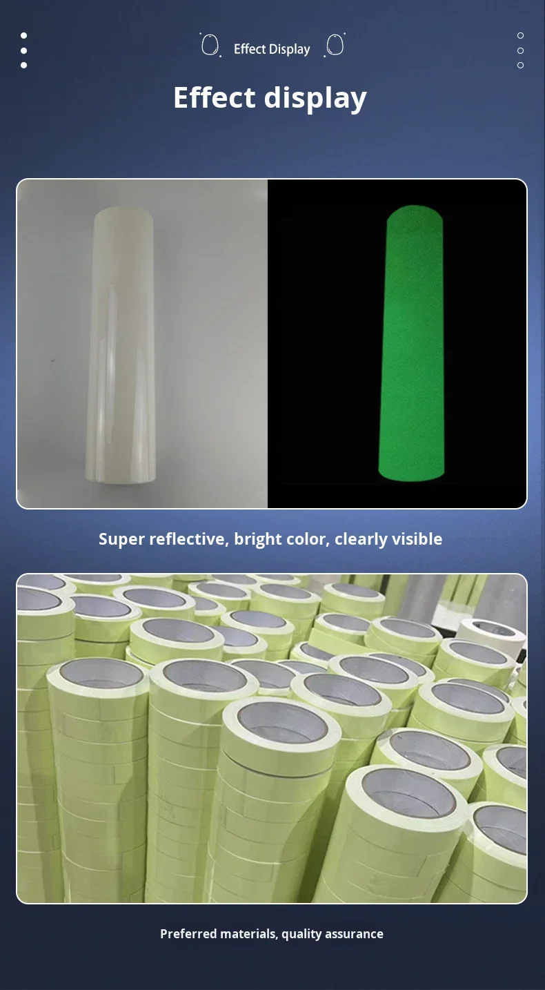 Luminous Self-Adhesive Acrylic Blue Green Fluorescent Round Stickers ...