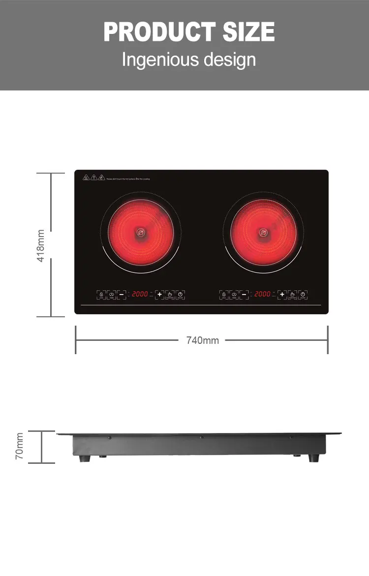 2 head induction cooker vs infrared cooktop