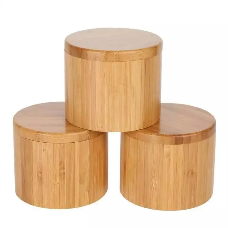 Eco-friendly Organic Biodegradable Bamboo Spice Jar Natural Wood Box ...