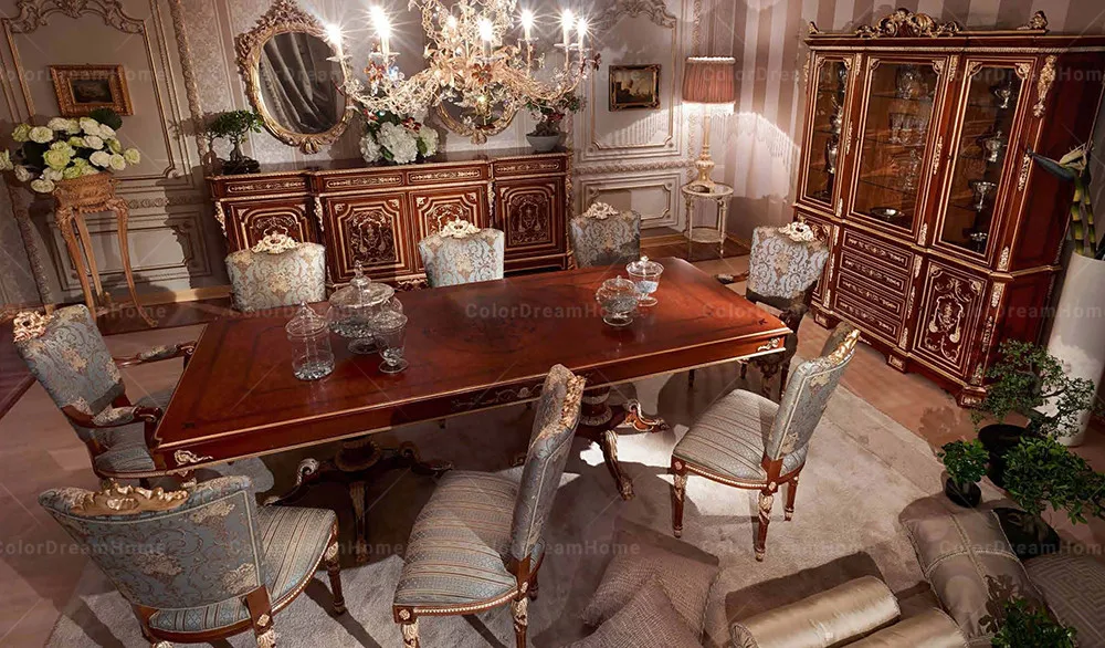 Shop Our High Quality Antique Dining Table Set with 8 Chairs