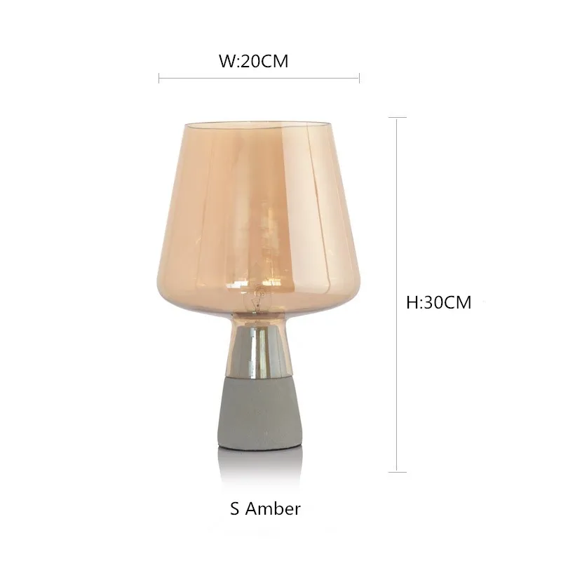 Postmodern minimalist led table lamp Nordic personality table lamp creative style bedroom lighting cement bedside light