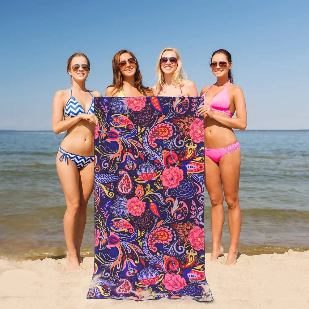 double side printed beach towel