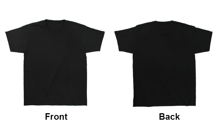 Men's Black Plain T-shirt Your Own Logo Graphic Text Design Print Cool ...