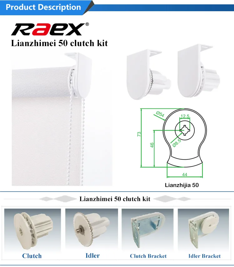 2020 Roller Blind Mechanism For Home Application With Nice Appearance