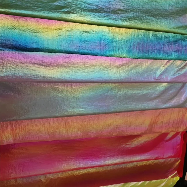 100%polyester Reflect Woven  Sportswear Garment Cloth High Visibility Reflective Jacket Fabric