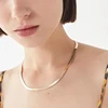 Stainless Steel European And American Style Jewelry Gold Plated Snake Bone Chain Women Chocker Necklace