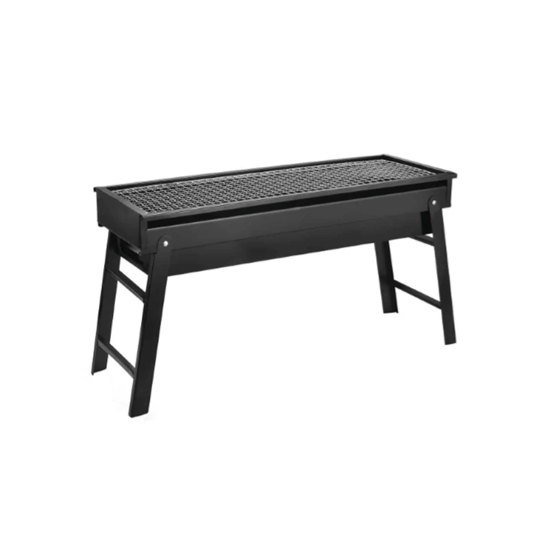 新设计折叠使用方便木炭烧烤架带抽屉