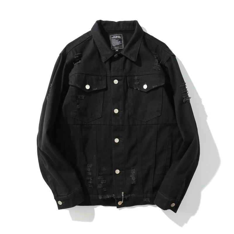 Cheap Price Fashion Black Denim Jacket For Men Men Casual Denim Jacket ...