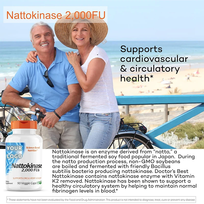 Nattokinase, Vegetarian Capsules (2000 FU), DRB-00125, 90 servings supplier