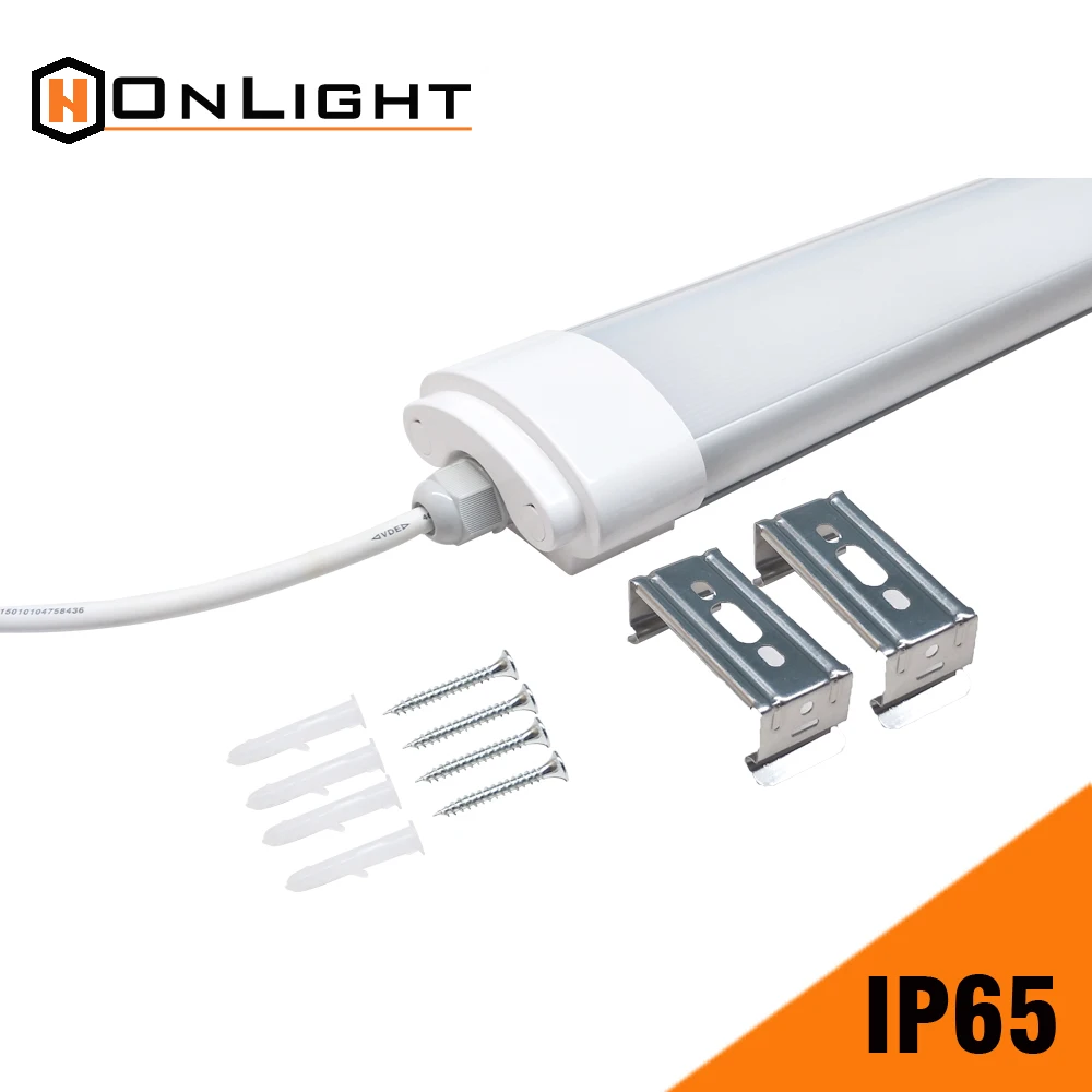 China supplier ip66 led triproof light linkable linear waterproof tube 2ft 18w 20W with led accessories