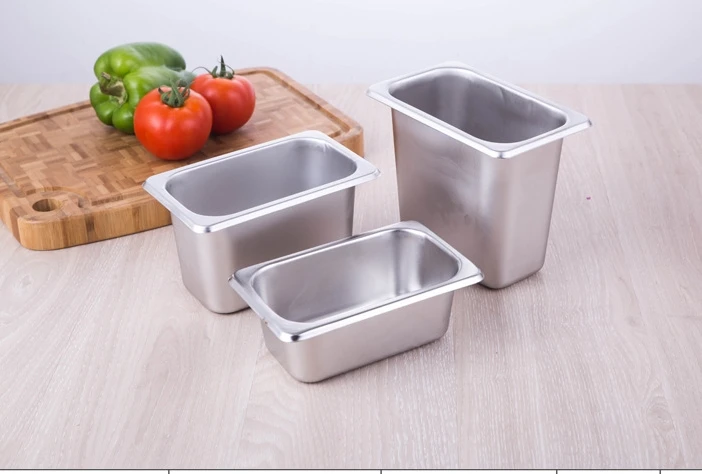 1/9 10cm Depth High Quality Hotel Equipment Stainless Steel Gastronorm Containers