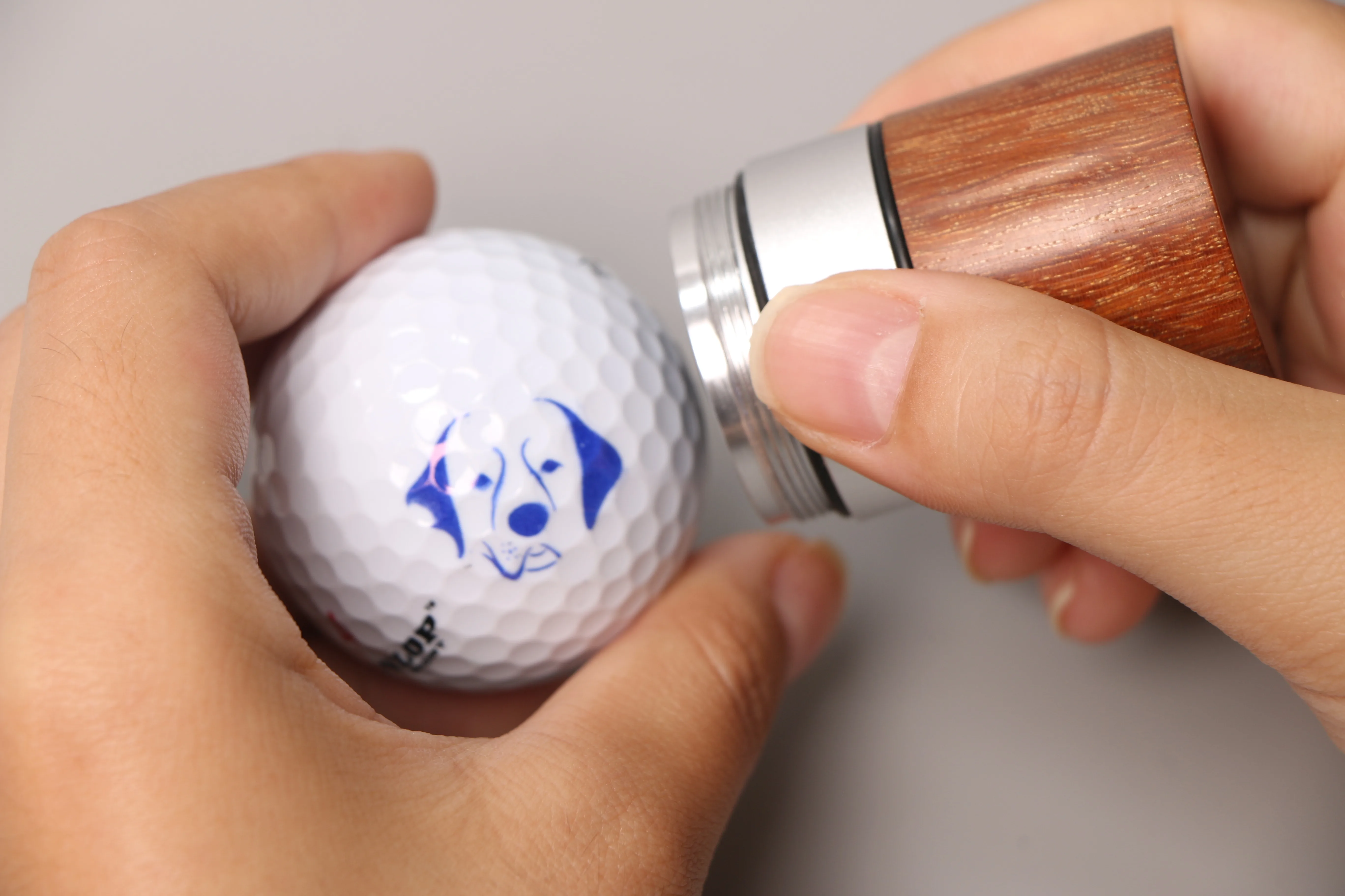 Personalized Large Mark Rosewood Golf Ball Stamper Amazon Best Selling