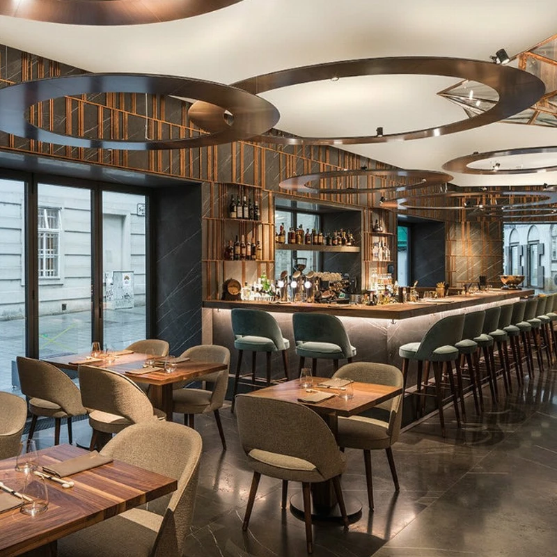 Rf41 Modern Restaurant Furniture Beech Wood Tables And Chairs Sets