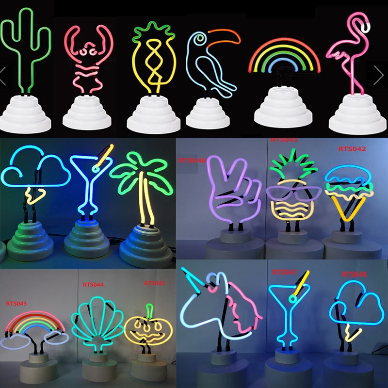 Battery Or Usb Operated Desktop Neon Table Top Light Buy Small