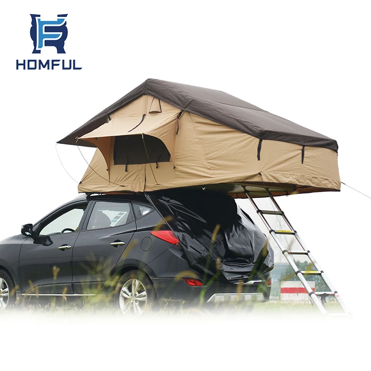 HOMFUL חיצוני כביש טיול רכב אוהל הארכת קמפינג SUV גג עם כילה