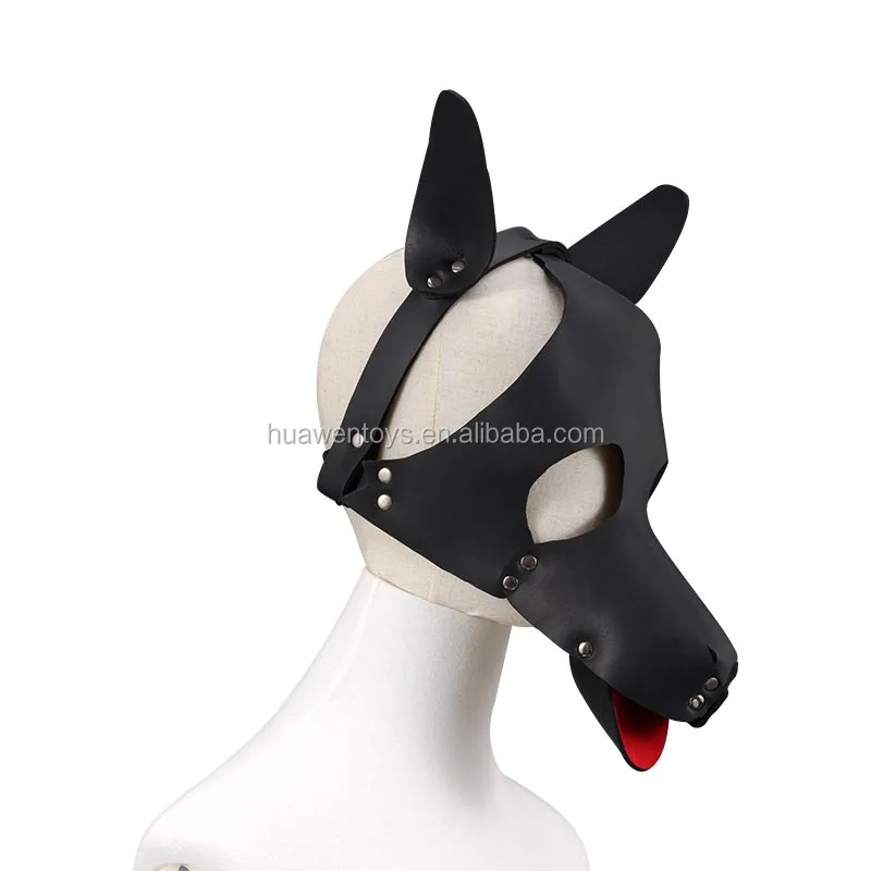 XO-MOK Máscara de Cabeza de perroXO-MOK Juego de Cama Hombres Mujeres Cosplay Pareja Jugar Juguetes Vestido Personalizado 