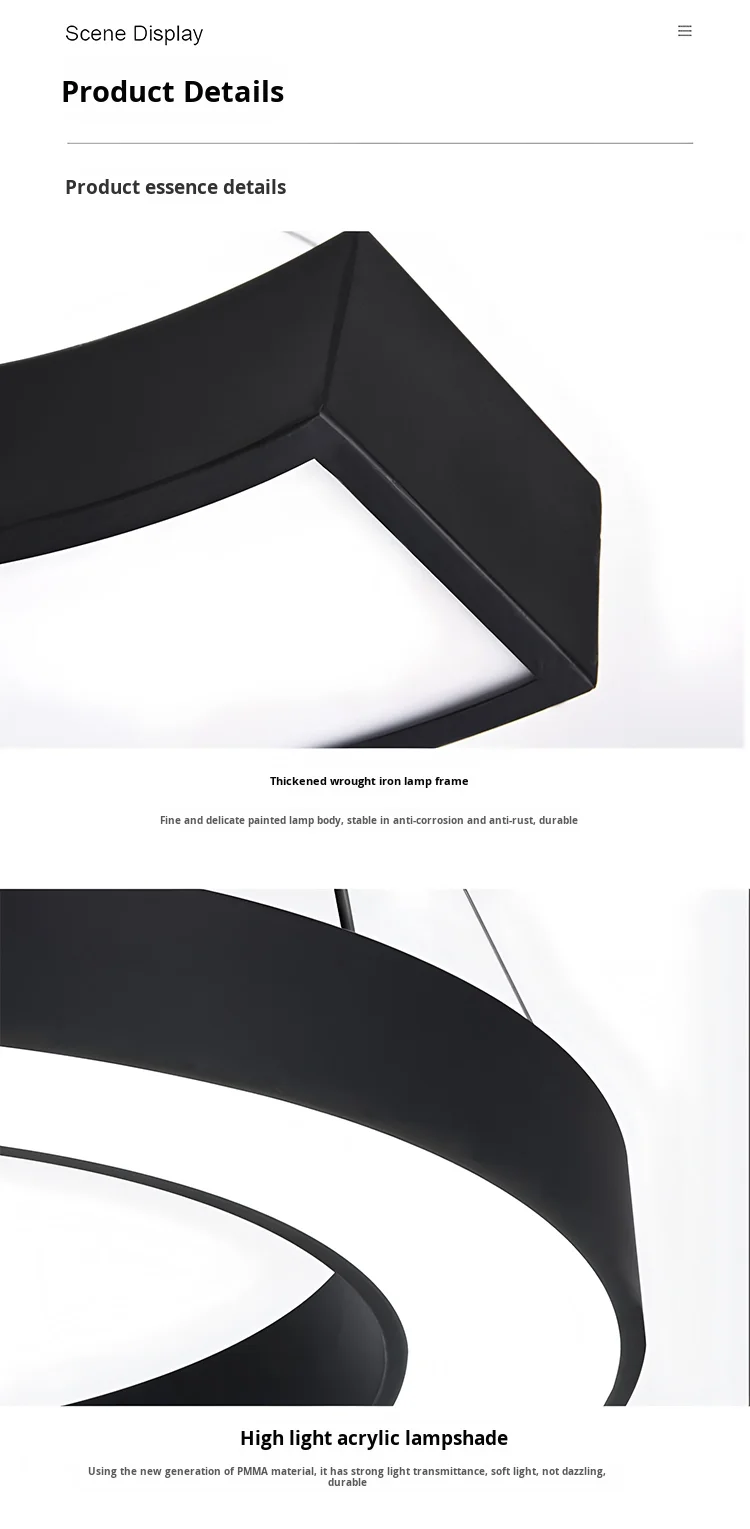 product modern style letter shaped led ceiling chandelier customized design for kindergarten studio library classroom-12